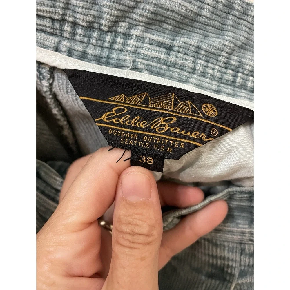 Eddie‎ Bauer Outdoor Outfitter Corduroy Men's Pants Size 38x26.5 (Duck egg Blue)